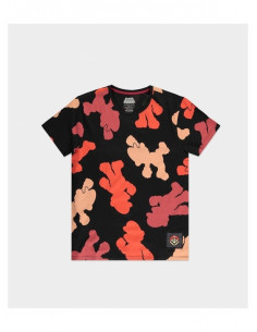 CAMISETA ESTAMPADO MARIO NEGRA TALLA M