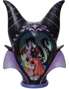 FIGURA DISNEY LA BELLA DURMIENTE TOCADO MALEFICA 