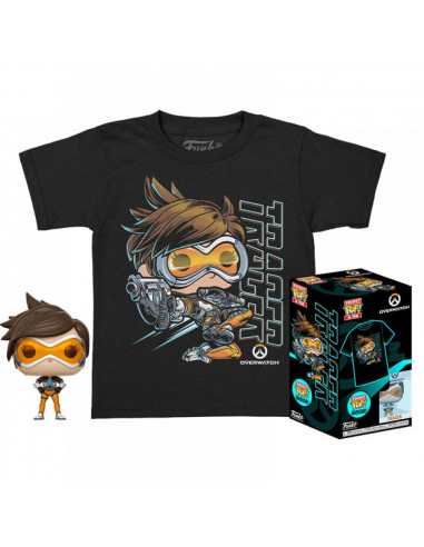 FUNKO POCKET POP & TEE TRACER - OVERWATCH TALLA M