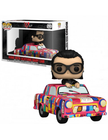FUNKO POP BONO WITH ACHTUNG BABY CAR 293 UP2 ZOOTV
