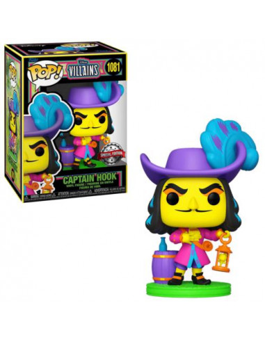 FUNKO POP DISNEY VILLAINS HOOK  BLACKLIGHT  EXCLUS