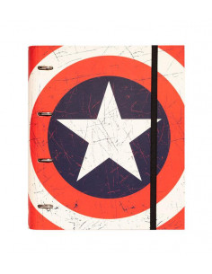 PORTA FOLIO ESCUDO CAPITAN AMERICA MARVEL COMICS