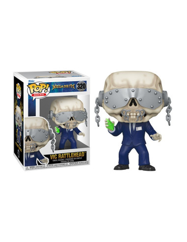 FUNKO POP VIC RATTLEHEAD 320 MEGADETH ROCKS MÚSICA