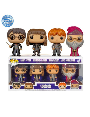 FUNKO POP PACK4  HARRY POTTER  HERMIONE RON  ALBUS