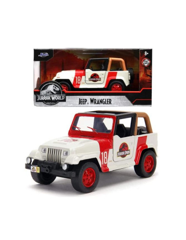 COCHE JURASSIC PARK JEEP WRANGLER METAL 1 32 JADA