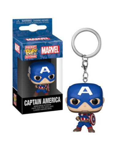 FUNKO POP LLAVERO CAPITÁN AMÉRICA MARVEL