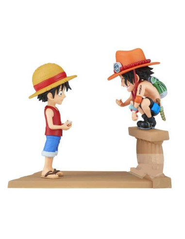 FIGURA MONKEY D LUFFY & PORTGAS D ACE ONE PIECE