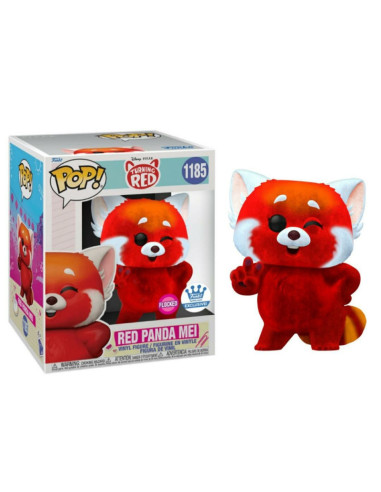 FUNKO POP RED PANDA MEI 1185 TURNING RED FLOCKED 