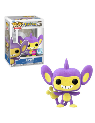 FUNKO POP AIPOM 947 POKÉMON FLOCKED EDICIÓN ESPECI