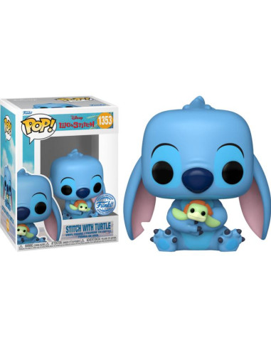 FUNKO POP STITCH WITH TURTLE 1353 EDICIÓN ESPECIAL