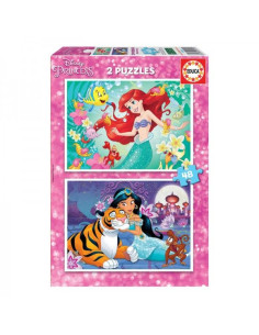 PUZZLE ARIEL Y JAZMÍN 2X48 PZ 