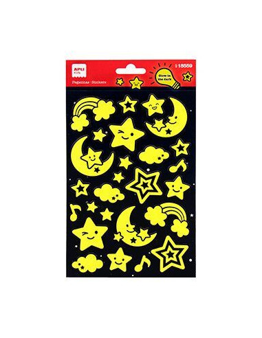 PEGATINA ESTRELLAS LUMINISCENTES
