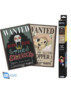POSTER ONE PIECE WANTED CHOPPER/BROOK PACK2