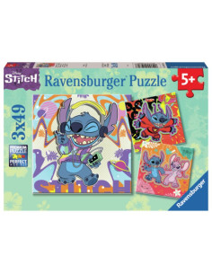 PUZZLE STITCH DISNEY 3X49PZ