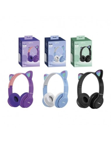 AURICULARES OREJITAS CON LUZ BLUETOOTH UNID 