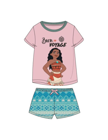 PIJAMA CORTO SINGLE JERSEY MOANA TALLA 6 AÑOS 