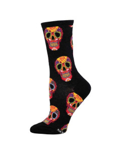 CALCETINES DE ALGODON SKULL RED TALLA 36-41