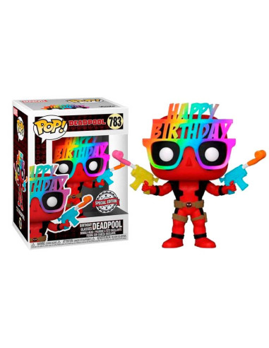 FUNKO POP E E  DEADPOOL GAFAS CUMPLEAÑOS