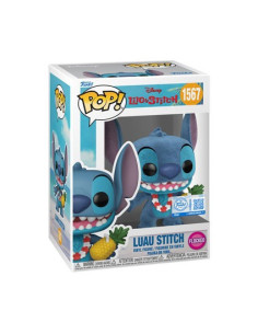 FUNKO POP E E  LUAU STITCH FLOCKED