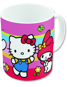 TAZA CERAMICA 325ML HELLO KITTY Y AMIGOS
