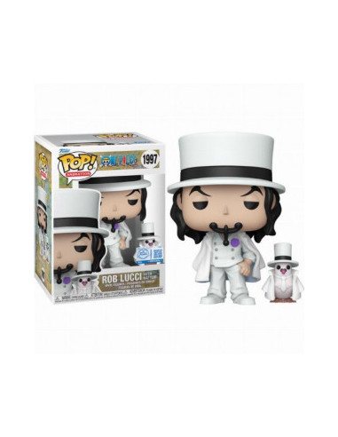 FUNKO POP E E  ONE PIECE ROB LUCCI WITH HATTORI