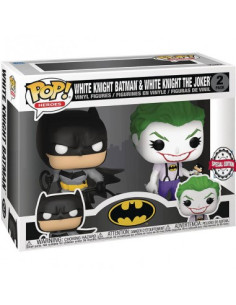 FUNKO POP DC E E  PACK 2 BATMAN WHITE KNGHT THE JO
